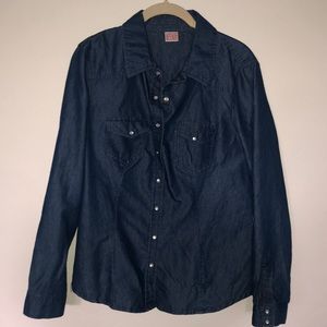 Blue Woman’s Button Down